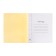 Notebook 48 sheets, in a ruler, a plastic cover, with an alphabet, an offset block, yellow
