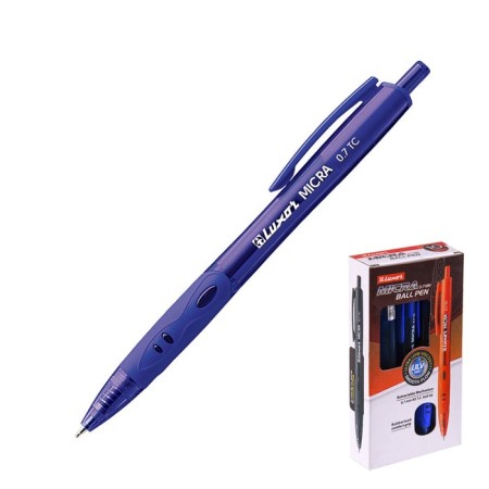 Handle Ball machine Luxor "Micra" blue, 0.7mm, flu, blue case 1782-2
