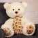 Soft toy "Bear Martin", milk color, 90 cm
