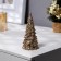 LED figure "Golden Christmas tree" 5 × 12 × 5 cm, plastic, LR44 batteries, glow warm white