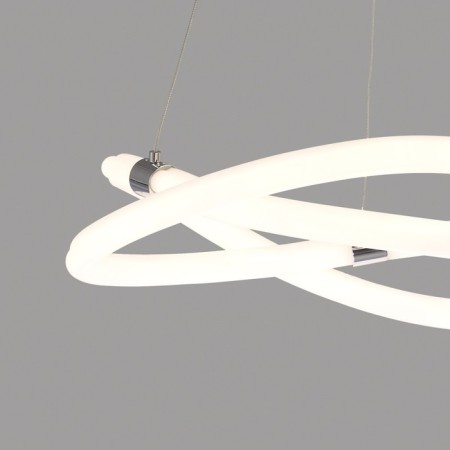 Suspended chandelier Mantra line, Led, 3150lm, 3000k, 500 mm, chromium color-3