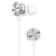 Hoco M96 headphones, wired, vacuum, microphone, 1.2 m, silver