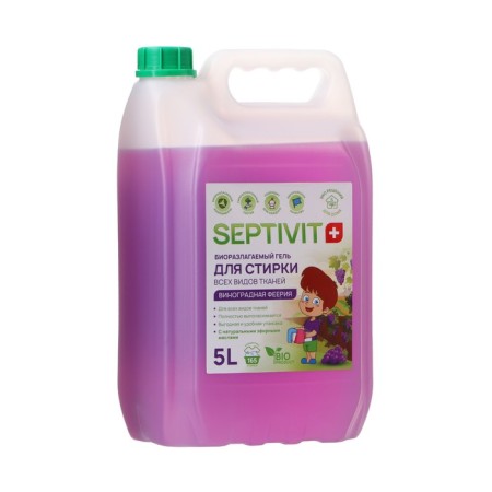 Septivit washing gel "Grape Frame", 5 liters