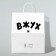 Gift package with jokes, craft "owl and old", white, 24 x 10.5 x 32 cm