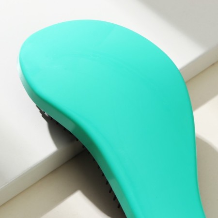 Massage comb a wave, turquoise color, Beauty Fox-2