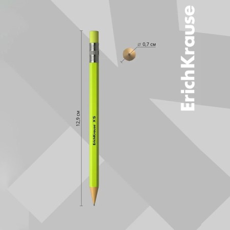 Mechanical pencil Erichkrause "XS", NV, Grifel D = 0.5 mm, in a tube, mix-2