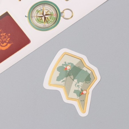 Stickers Paper "Travel" set 2 sheets 20x15 cm-5