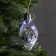 Christmas ball "spruce branch", batteries, 5 LED, white glow
