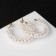 Pearls “Pearls” d = 3.5 cm, white color in gold