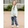 Glass jacket for a girl, height 110 cm, blue color