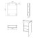 Mirror Bathroom Cabinet Iceberg Dream 50, Concrete