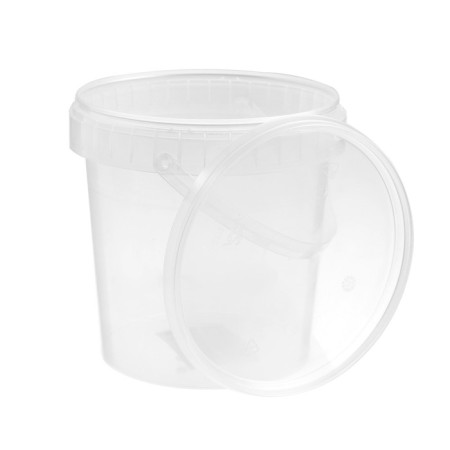 The capacity is polymer, 1.2 l, transparent, with a lid, 1 pcs-1