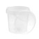 The capacity is polymer, 1.2 l, transparent, with a lid, 1 pcs