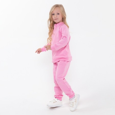 Costume (jumper, trousers) Children's launch, pink color, height 110 cm-4