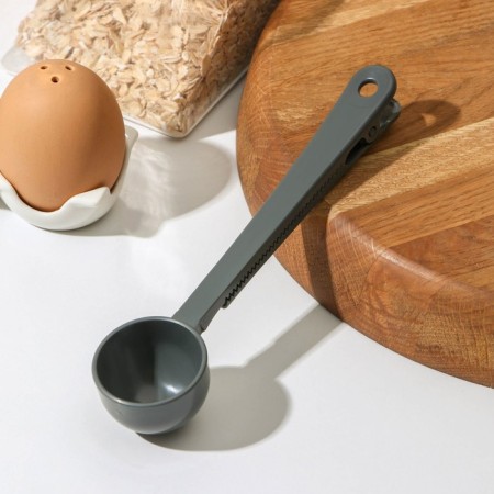 A spoon is measured with a clamp, 30 ml, 18 × 4.3 × 3 cm, color mix