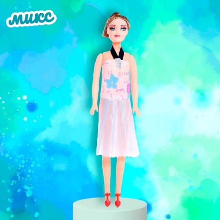Model-model "Olenka" in an evening dress, mix-18