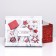 Folding box "red with white", 31.2 x 25.6 x 16.1 cm