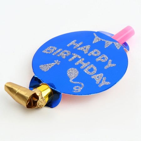 Carnival tongue "Happy Birthday", set of 6 pcs., Mix color-1