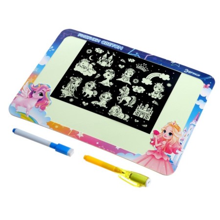 Set for drawing by light "Princess" + Board write and mes-2