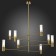 Ceiling Ceiling ST LUCE. SL1239.303.08. Vitra. 8x5 watts, G9, 4000k, 115x115x93 cm, brass color