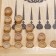 Backgammon 30 x 30 cm, cube 2 pcs