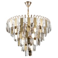 Vivien chandelier, 8x60W E27, color gold