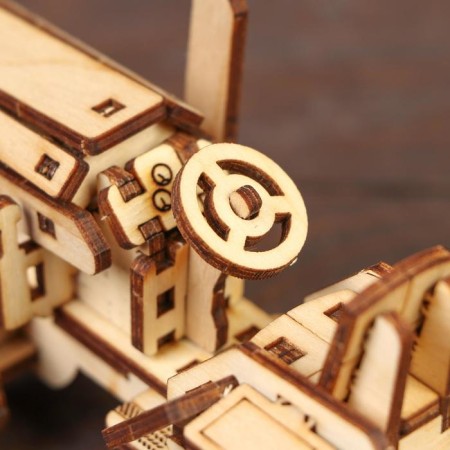 Wooden designer "Mini-tractor"-4