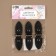 Cleaner fastener, with a button, 10.5 × 2.6 cm, 3 pcs, black color