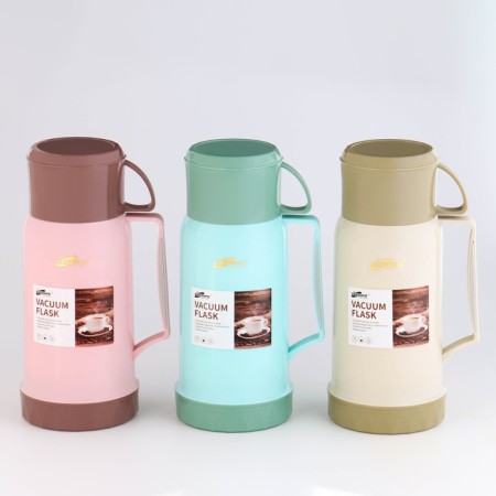 Thermos 1 l, with a glass flask, retains heat 12 hours, with a mug, mix