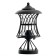 Garden-park lamp Feron PL524, IP44, E27, 60 W, 200x200x360 mm, black color