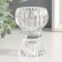 Glass "Ball on the leg" Double-sided transparent d-2 and 4 cm 5.5x5x5x8 cm