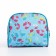 Lightning cosmetic bag, external pocket, blue color