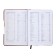 The diary is low, the PVC, A5 cover, 140 sheets in a cage, with a handle, in a gift box, mix
