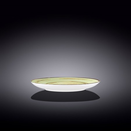 Round plate Wilmax England Spiral, D = 20.5 cm, pistachio color-1