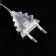 Extension cord for indoor garlands with a switch, 3 m, transparent thread, UMS-Vilka