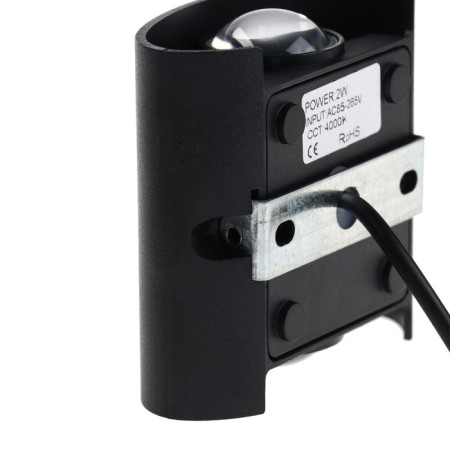 Front Farrier "Semesfer", FSD-074, 2 W, 4000K, 1 Ray, IP65, 220 V, plastic, black 1008420-8