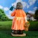 Garden figure "Baba with a chip" 23x37x63cm