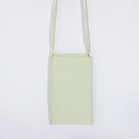 Cross-Bodi bag without fastening, green color