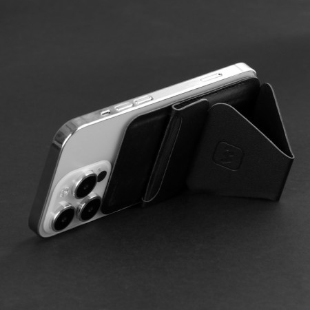 Windigo magnetic wallet, Magsafe support, for iPhone 12/13/14/15, graphite black-13