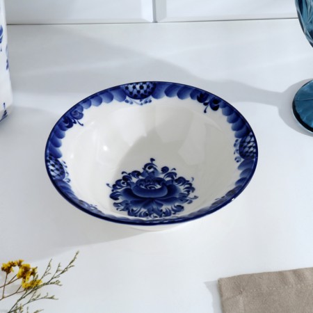 Player "Part", Small, D = 17.5 cm, Gzhel-4