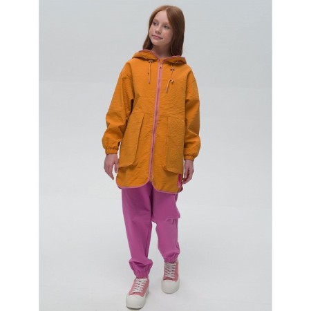 Windbreaker for girls, height 140 cm, amber color-6