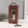 Casket wood, glass for 1 bottle "Theo" 3 objects 10.5x18x37 cm