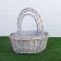 A set of wicker baskets, willow, 3 pcs., Gray-beige color, large