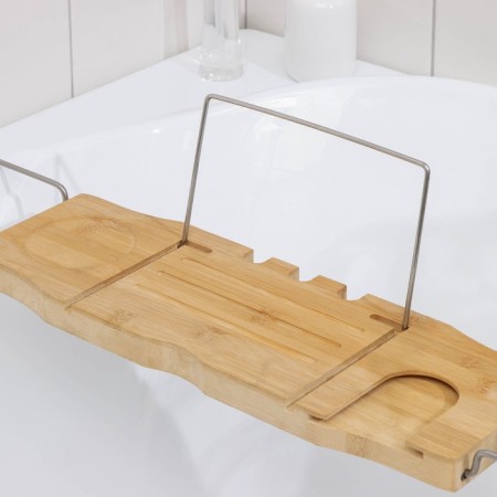 Savanna SPA bathroom shelf, 74-95 × 20.3 × 2.5 cm, bamboo-14
