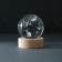 Souvenir Glass backlight "Ball. Butterfly" d = 6 cm stand wood, usb