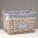High -high shelling basket with handles "Lenon", 44x33.5x30 cm, gray