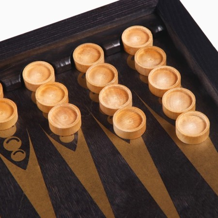 Wooden backgammon large, board game "Dragons", 60 x 60 cm, gold-2