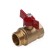 Aqualink 11b27p1, PN 16, internal/outer thread 1 ", butterfly, brass