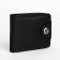 Male purse for magnet, department for bills, for maps, for coins, black color