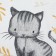 Ku. Dolyana "Meow" 35x60 cm, 100% HL, 160g/m2